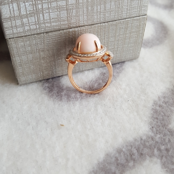Rose gold over sterling silver ring - Picture 9 of 11